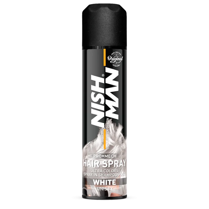 NISHMAN Color Haarspray 150 ml – White