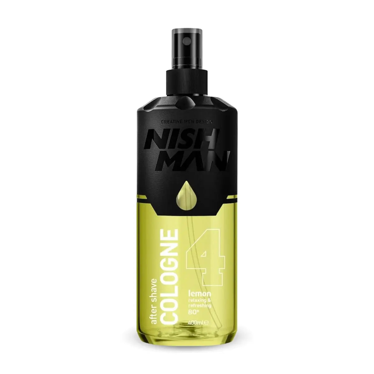 NISHMAN 04 After Shave Cologne Lemon 400 ml XL – Limonenduft