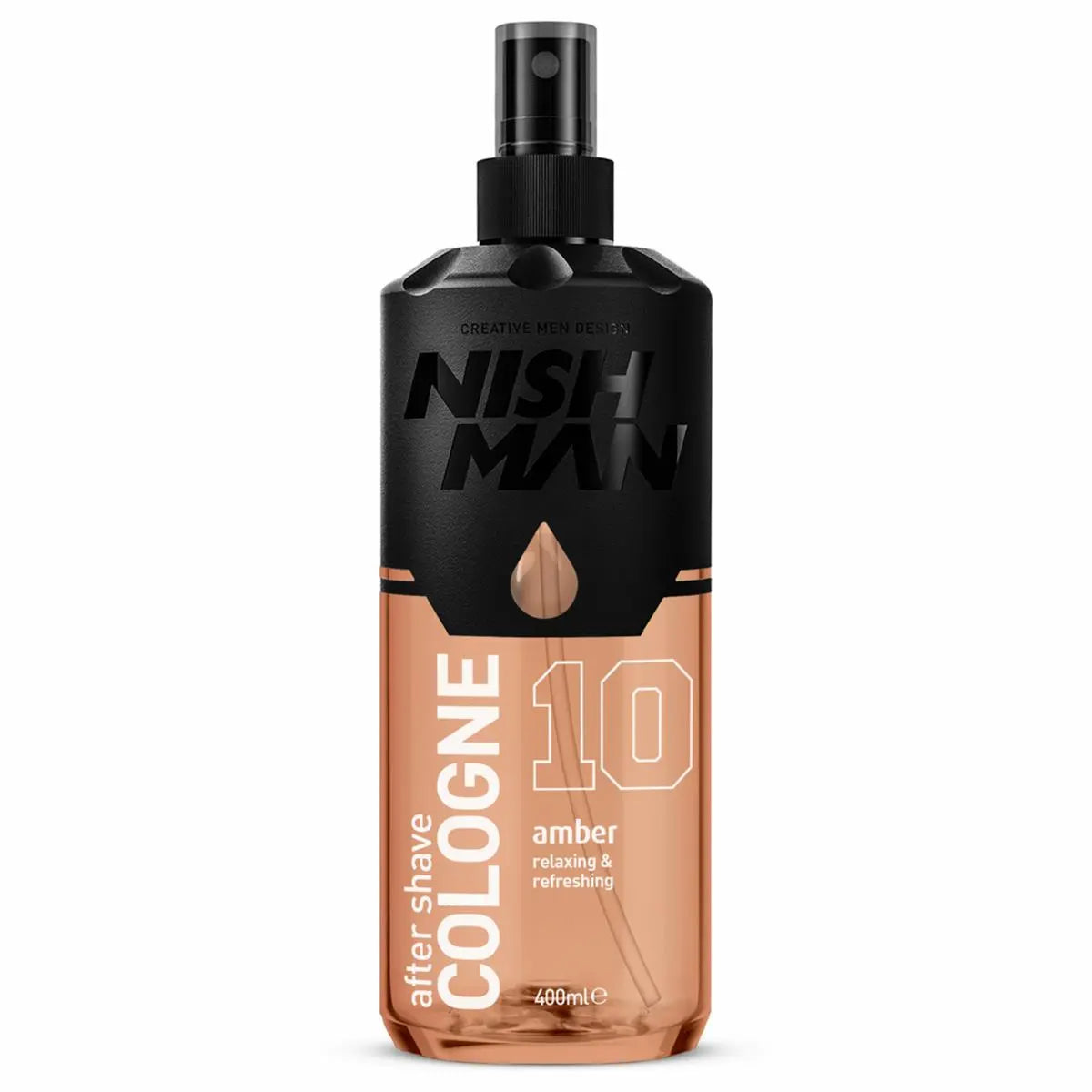 NISHMAN 10 After Shave Cologne Amber 400 ml – erfrischend