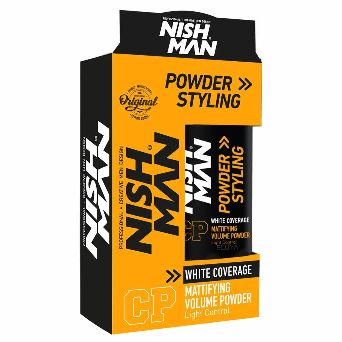 NISHMAN CP Volumenpuder schwarz färbend 20 g - Matt-Finish