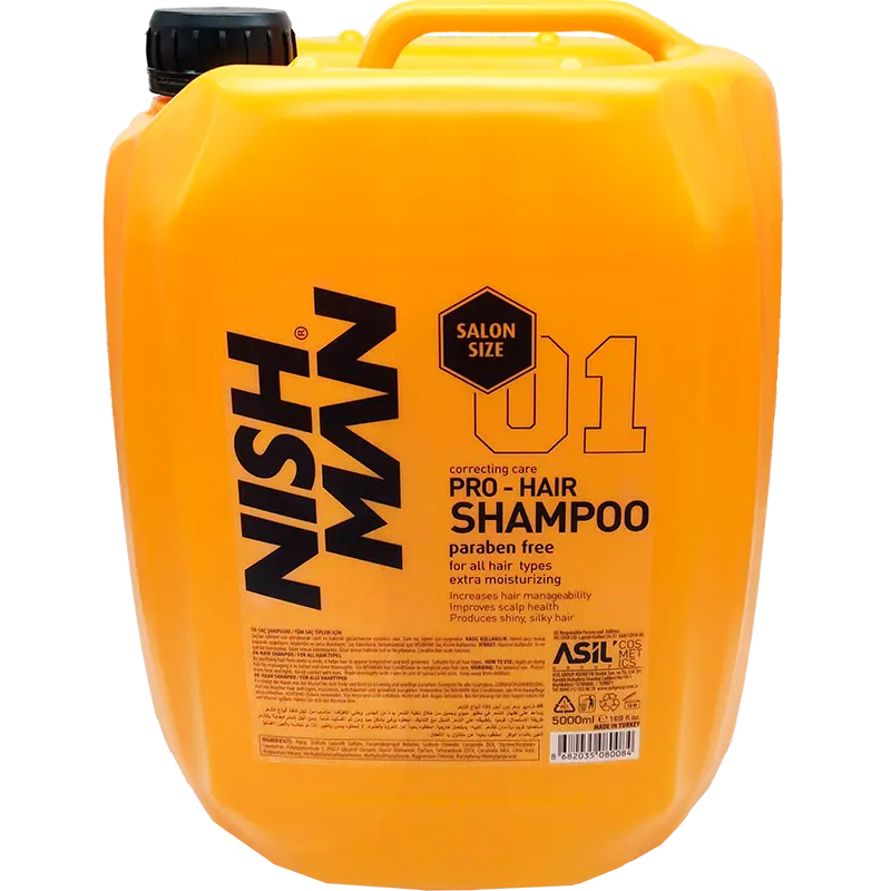 NISHMAN Pro-Hair Shampoo Paraben Free 5000 ml
