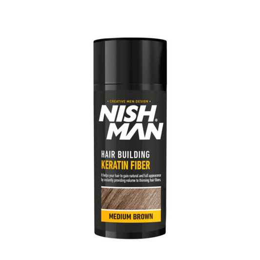 NISHMAN Keratin Fiber Schütthaar 21 g – Medium Brown