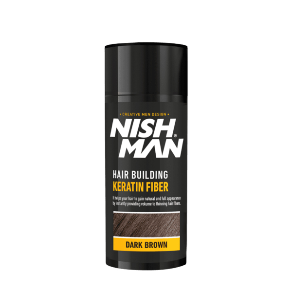 NISHMAN Keratin Fiber Schütthaar 21 g – Dark Brown