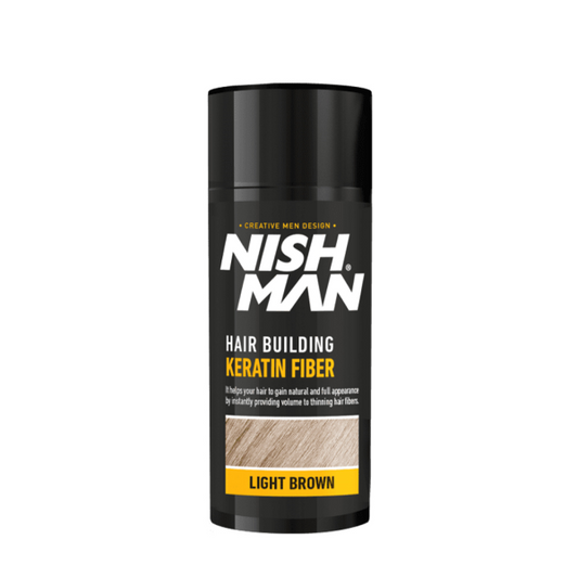 NISHMAN Keratin Fiber Schütthaar 21 g – Light Brown