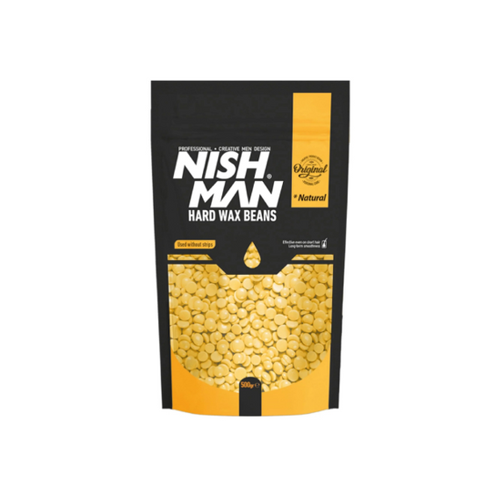 NISHMAN Heißwachs Perlen elastisch 500 g – Natural