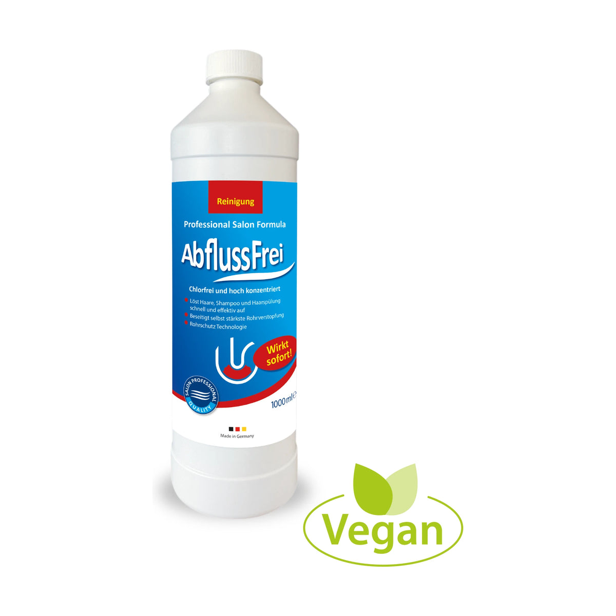 ABFLUSS-FREI 1000 ml – Rohrreiniger für den Salon