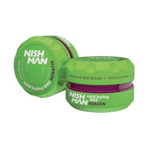 NISHMAN 05 Haarwachs Keratin grün 150 ml XL