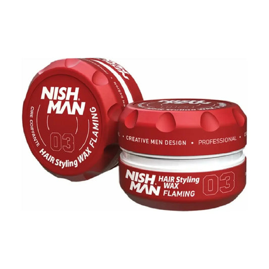NISHMAN Haarwachs Flaming rot 150 ml XL