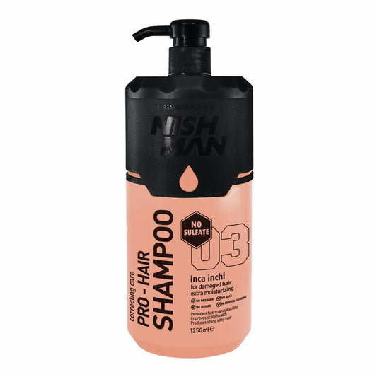 NISHMAN 03 Shampoo Inca Inchi 1250 ml strapaz. Haar