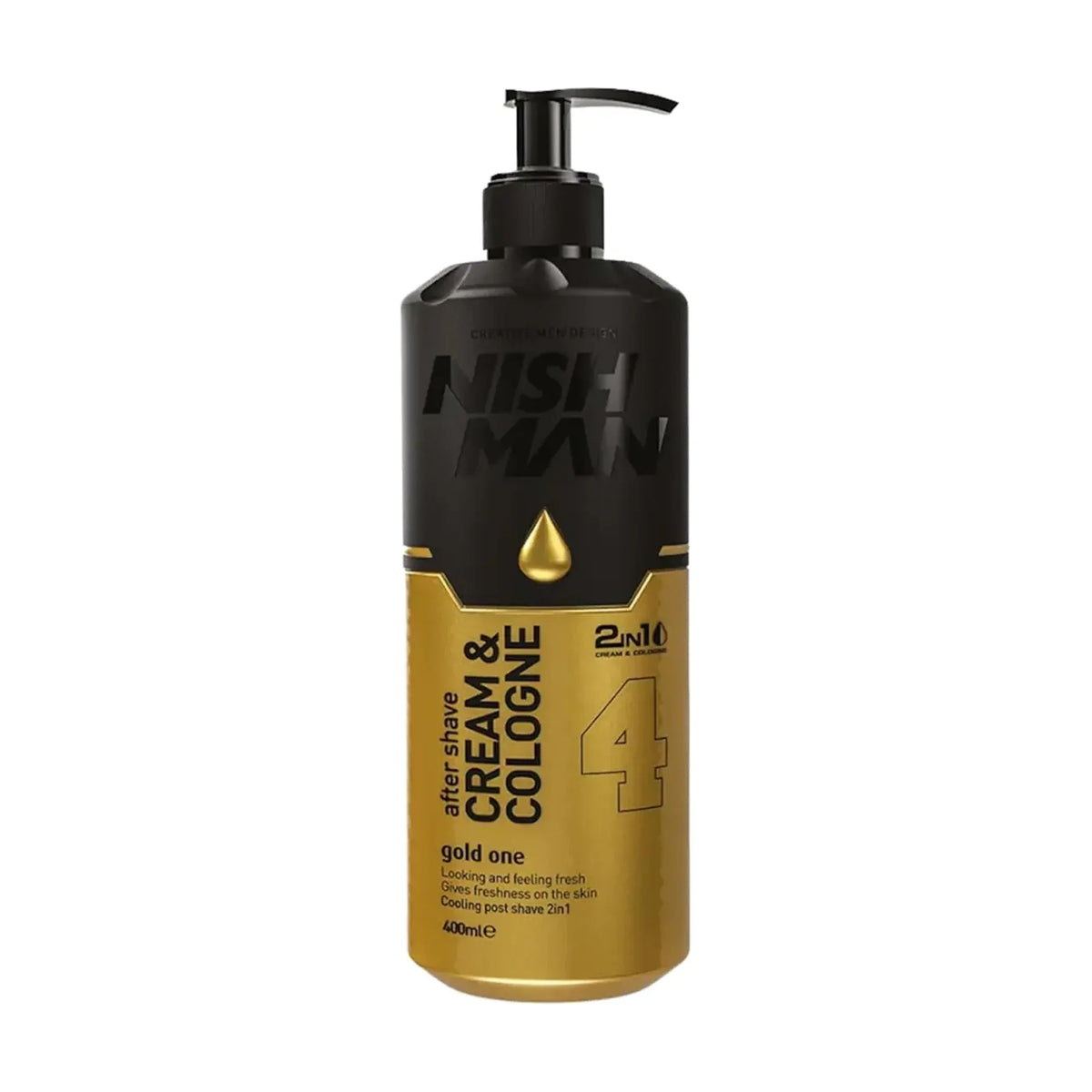 NISHMAN After Shave Cream & Cologne Gold One 400 ml