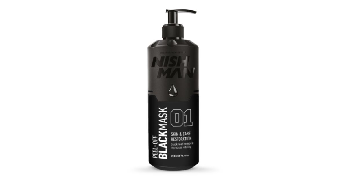 NISHMAN Peel-Off Gesichtsmaske 200 ml – Black
