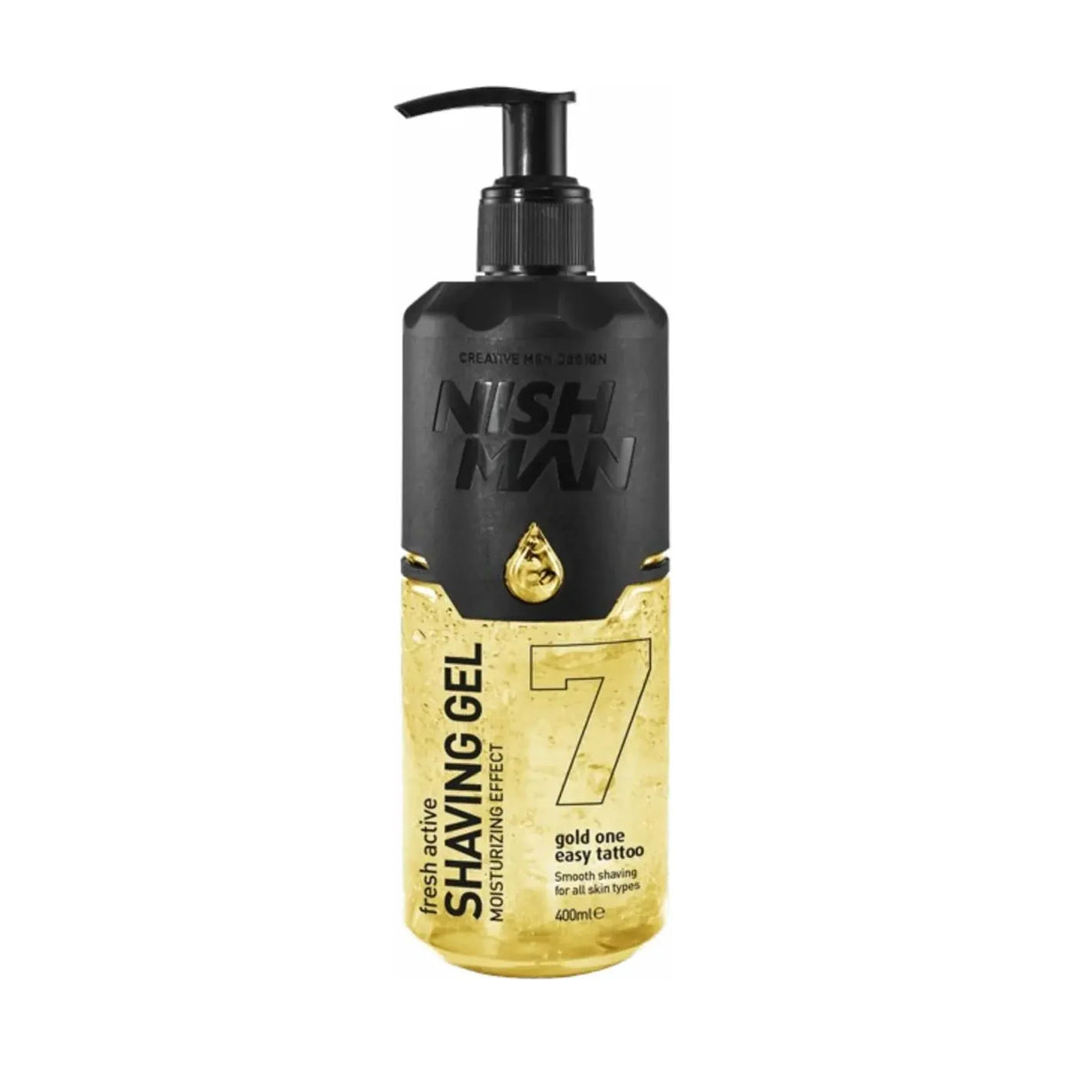 NISHMAN Rasiergel Fresh Active Gold One 400 ml