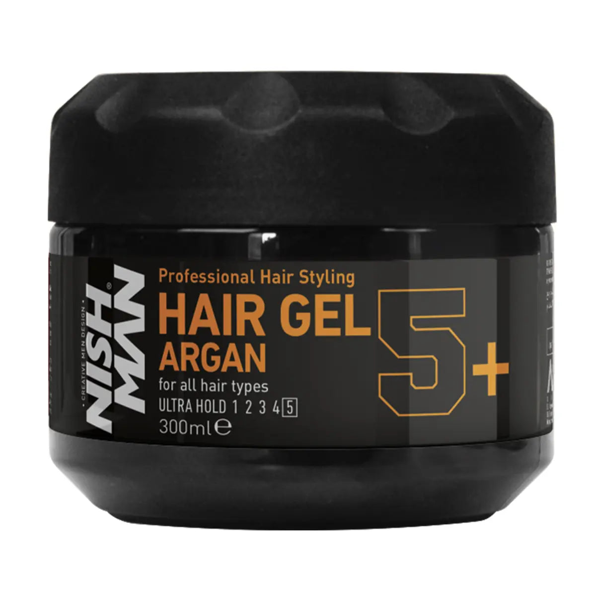 NISHMAN Haargel Argan 300 ml - Ultra Halt 5 für Volumen